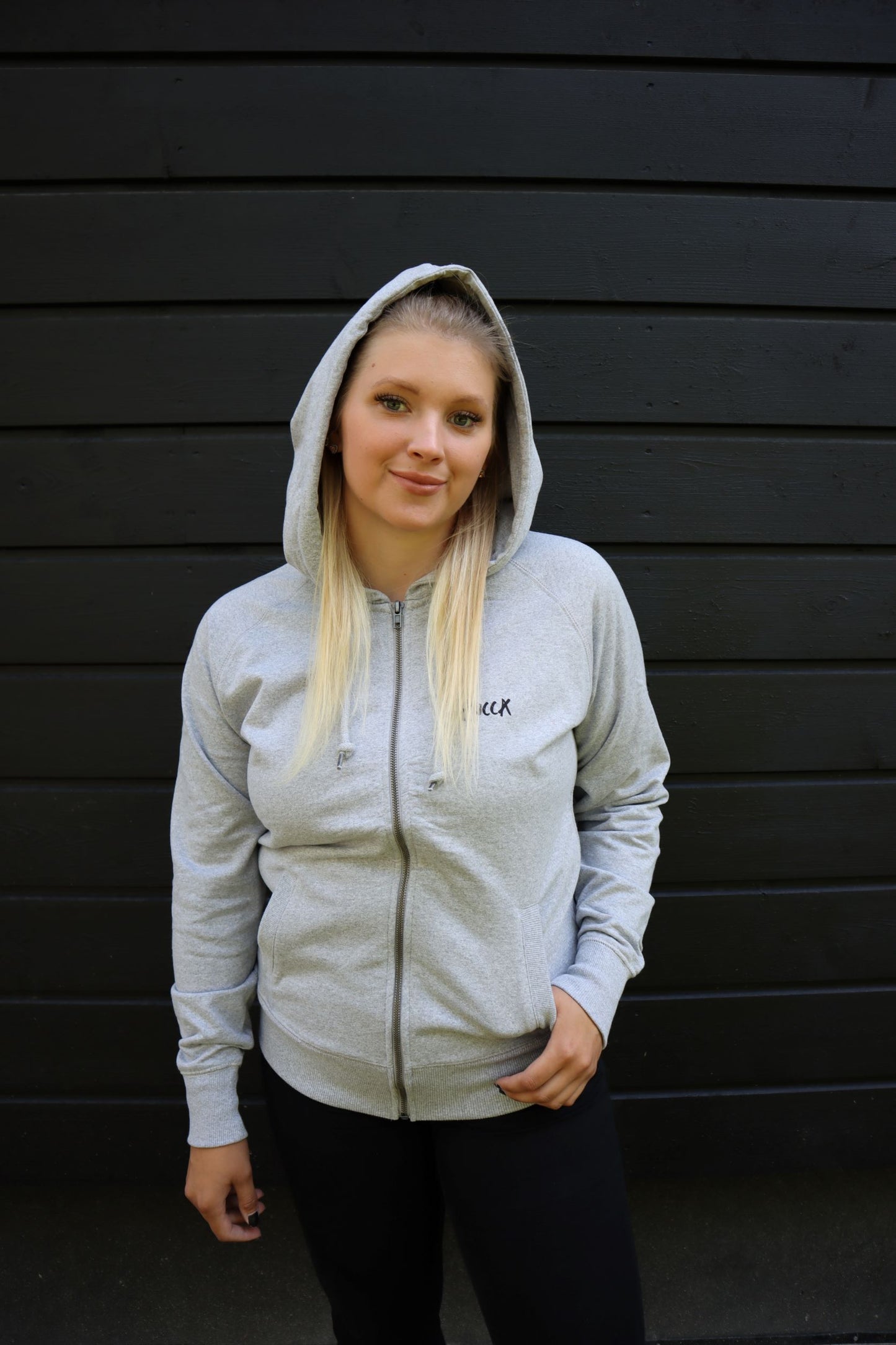 Zip Hoodie Grey Melange